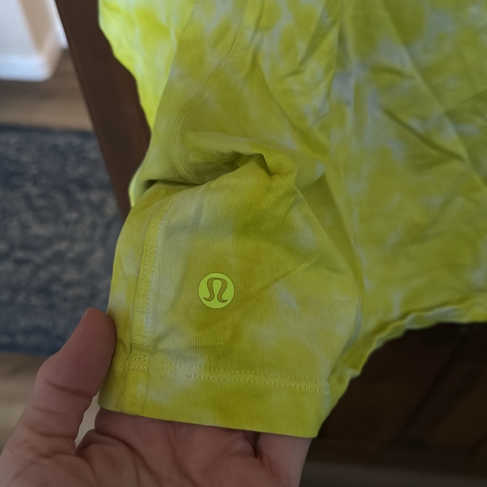 Lululemon All Yours Cropped Cotton T-Shirt *Tie Dye - Picture 5 of 7